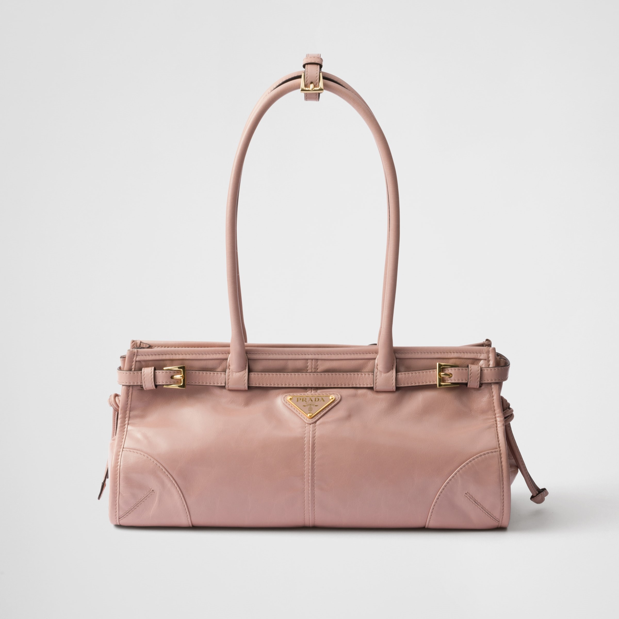 MEDIUM LEATHER HANDBAG, CALFSKIN – PINK