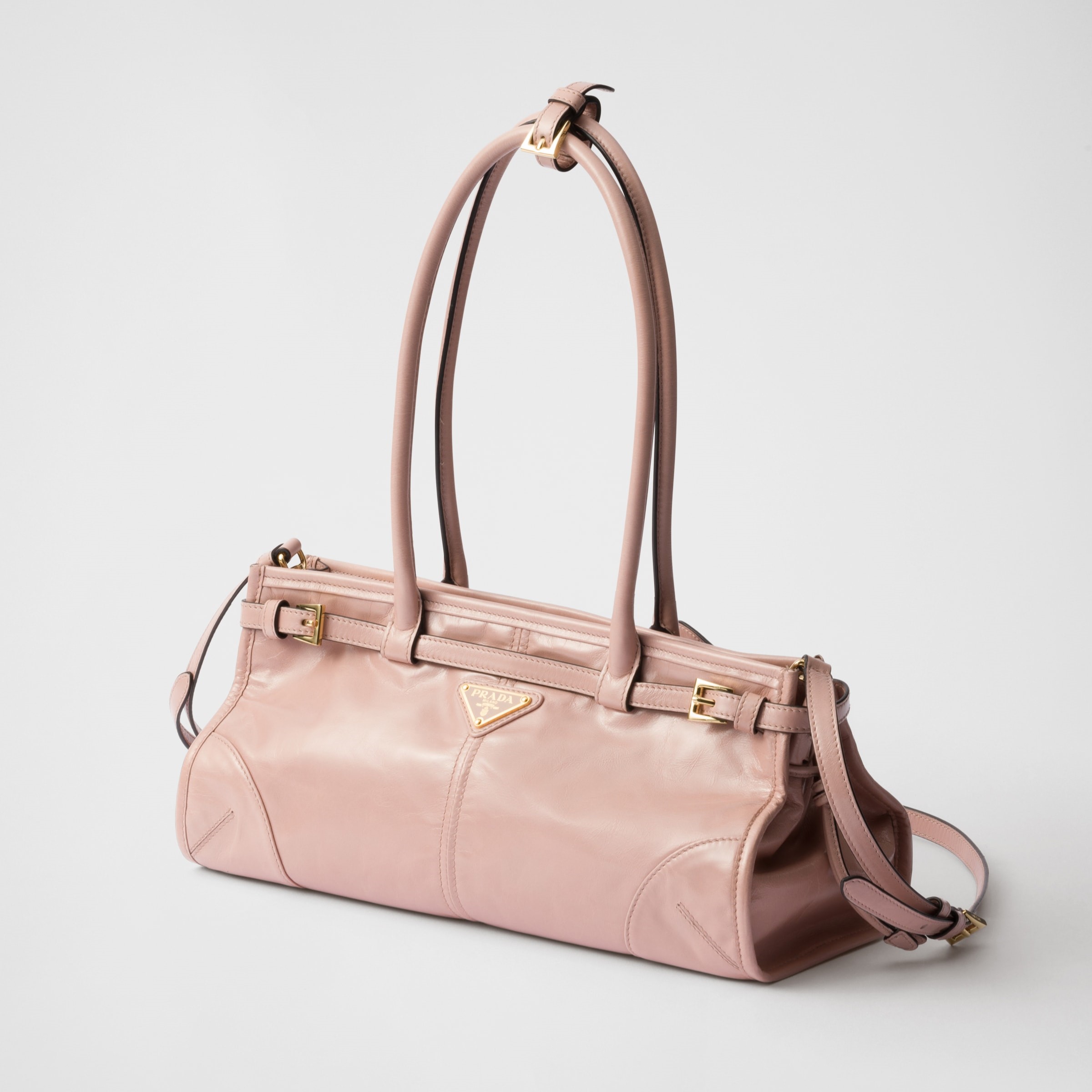 MEDIUM LEATHER HANDBAG, CALFSKIN – PINK