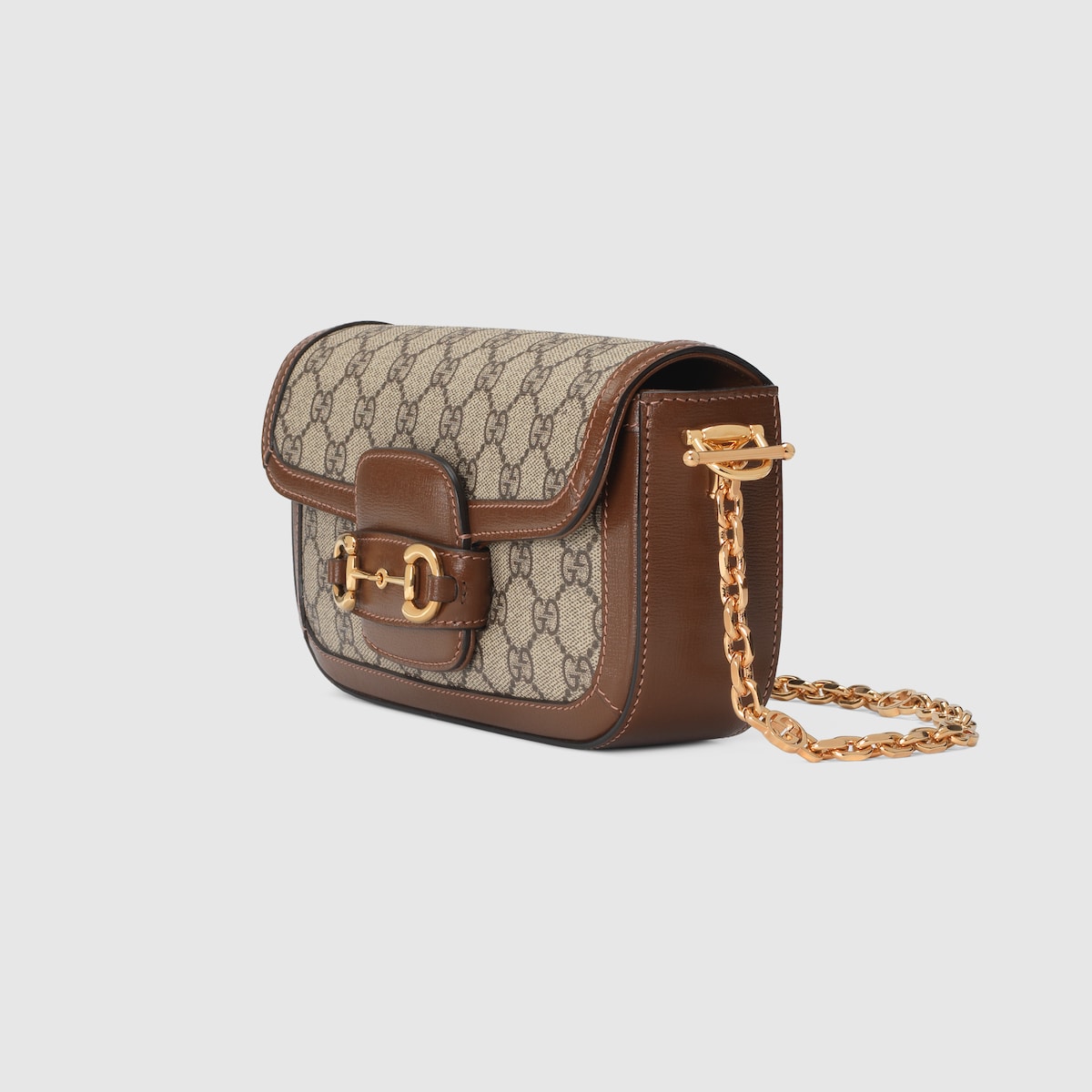 SMALL SHOULDER BAG, COATED-CANVAS – BEIGE / EBONY