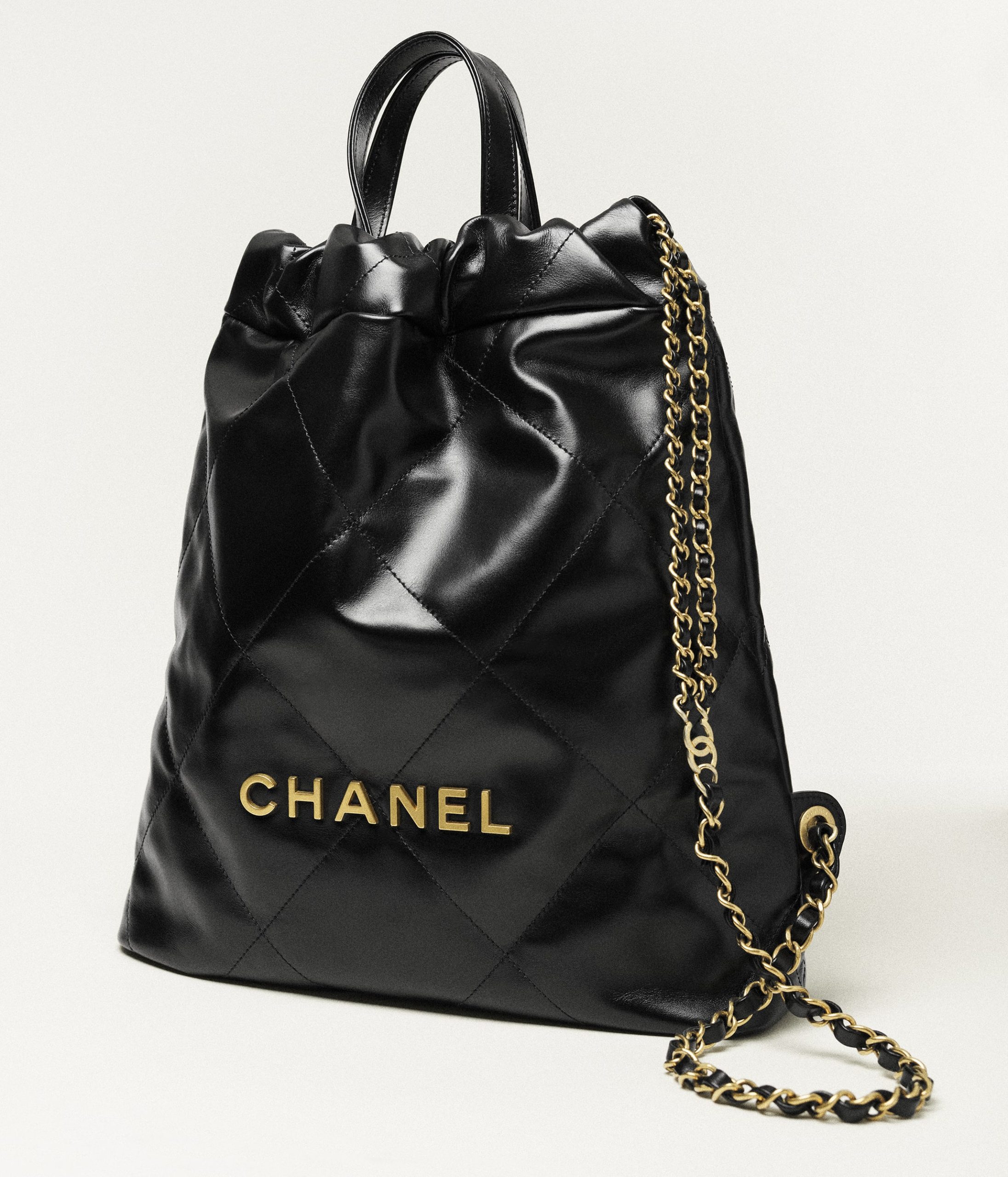 BACKPACK, CALFSKIN – BLACK