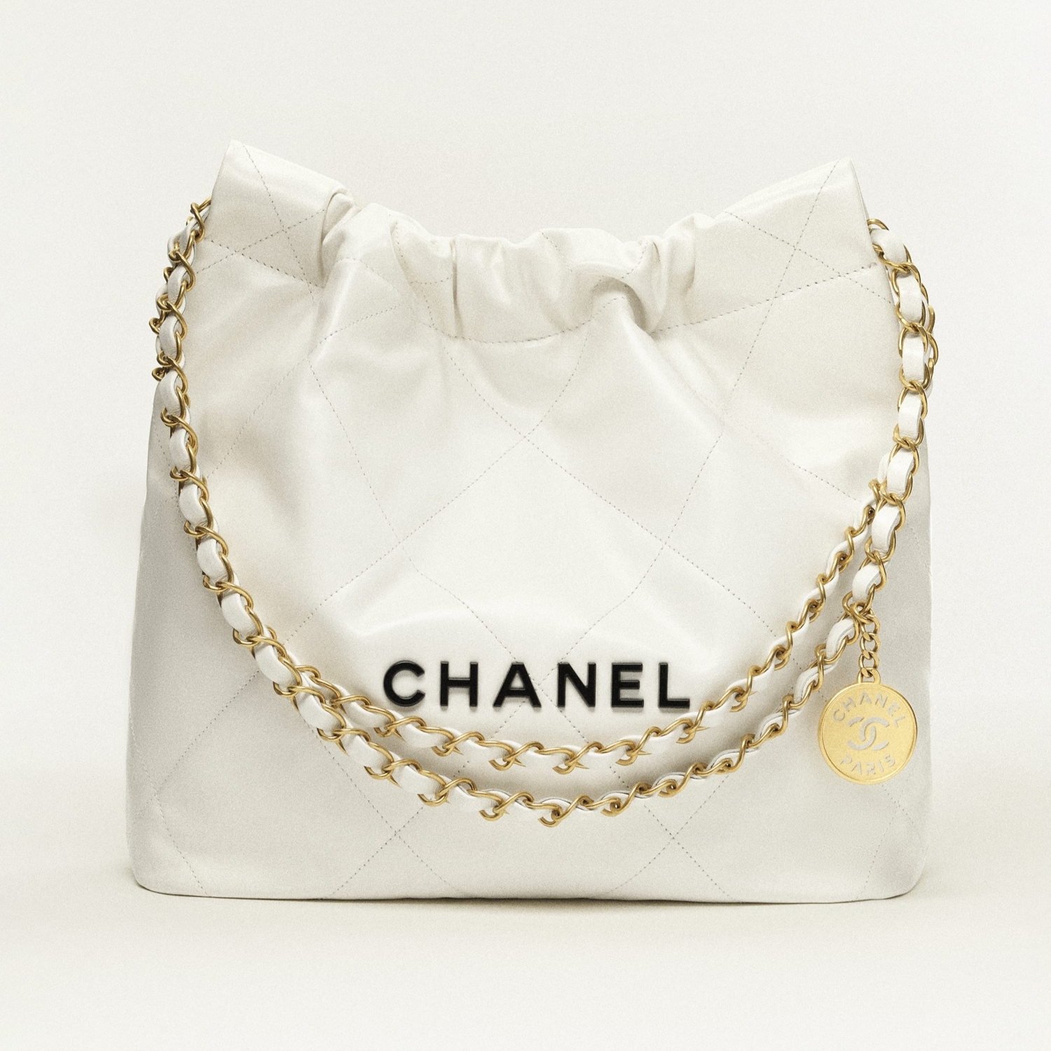 SMALL HANDBAG, CALFSKIN – WHITE