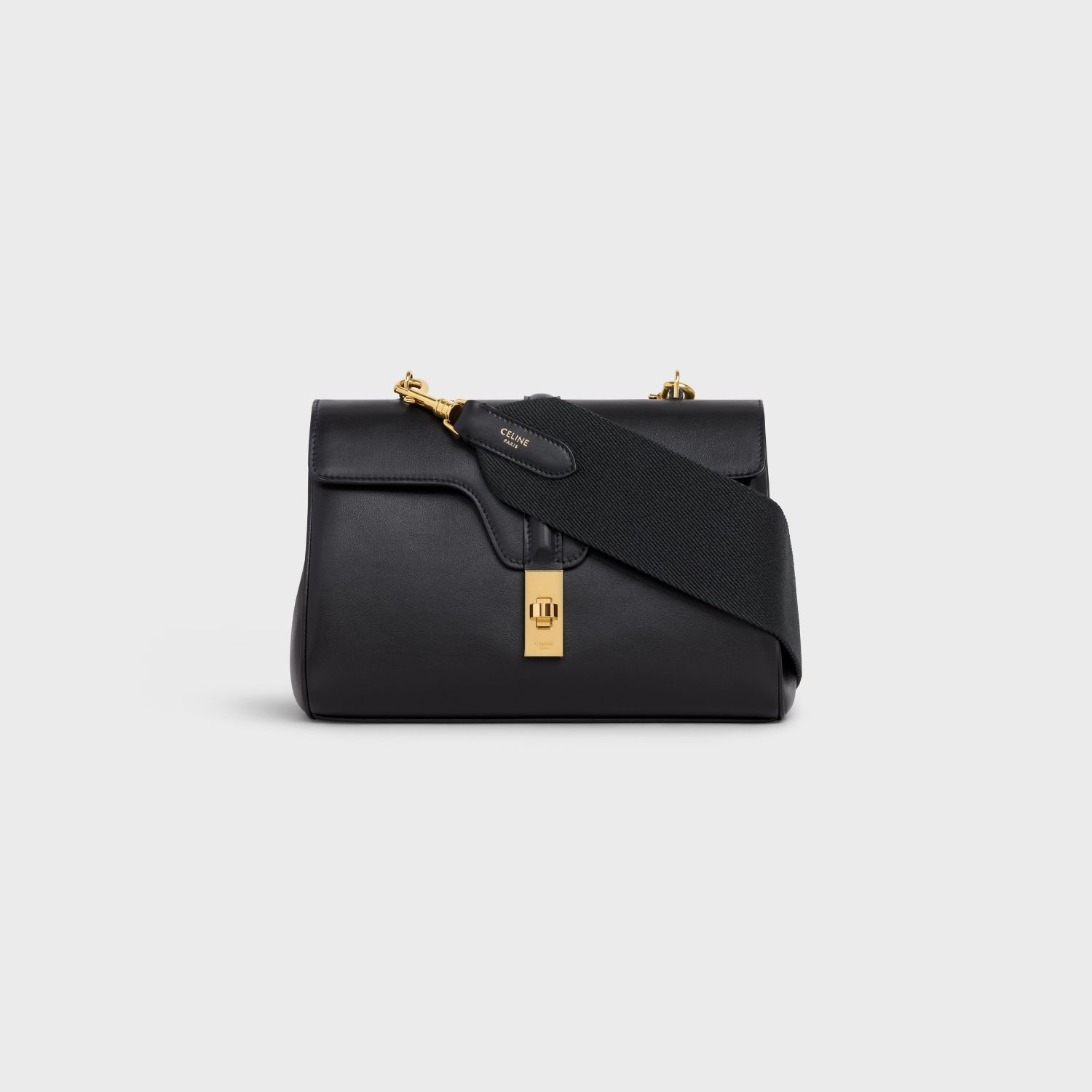 SOFT BAG, SMOOTH CALFSKIN – BLACK