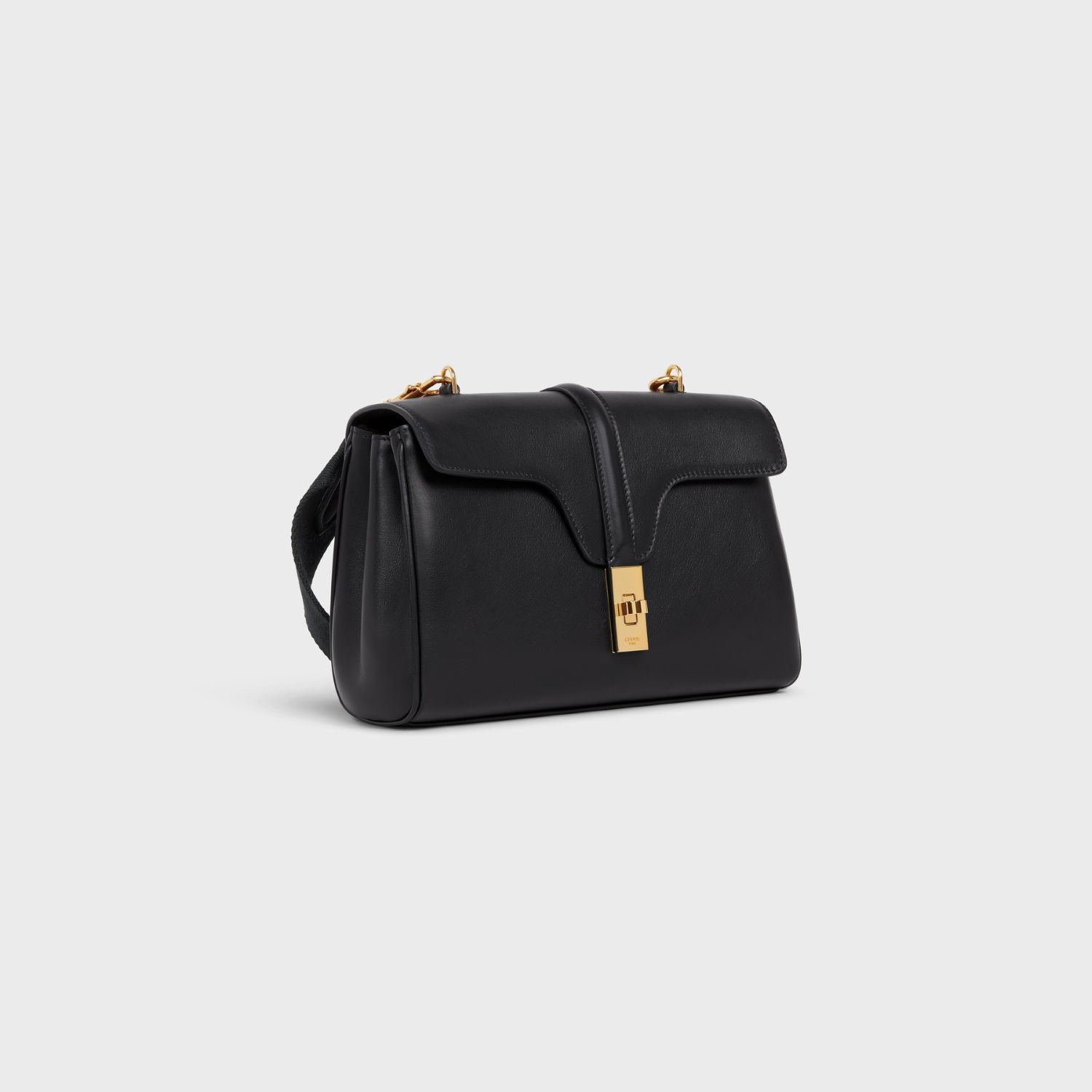 SOFT BAG, SMOOTH CALFSKIN – BLACK