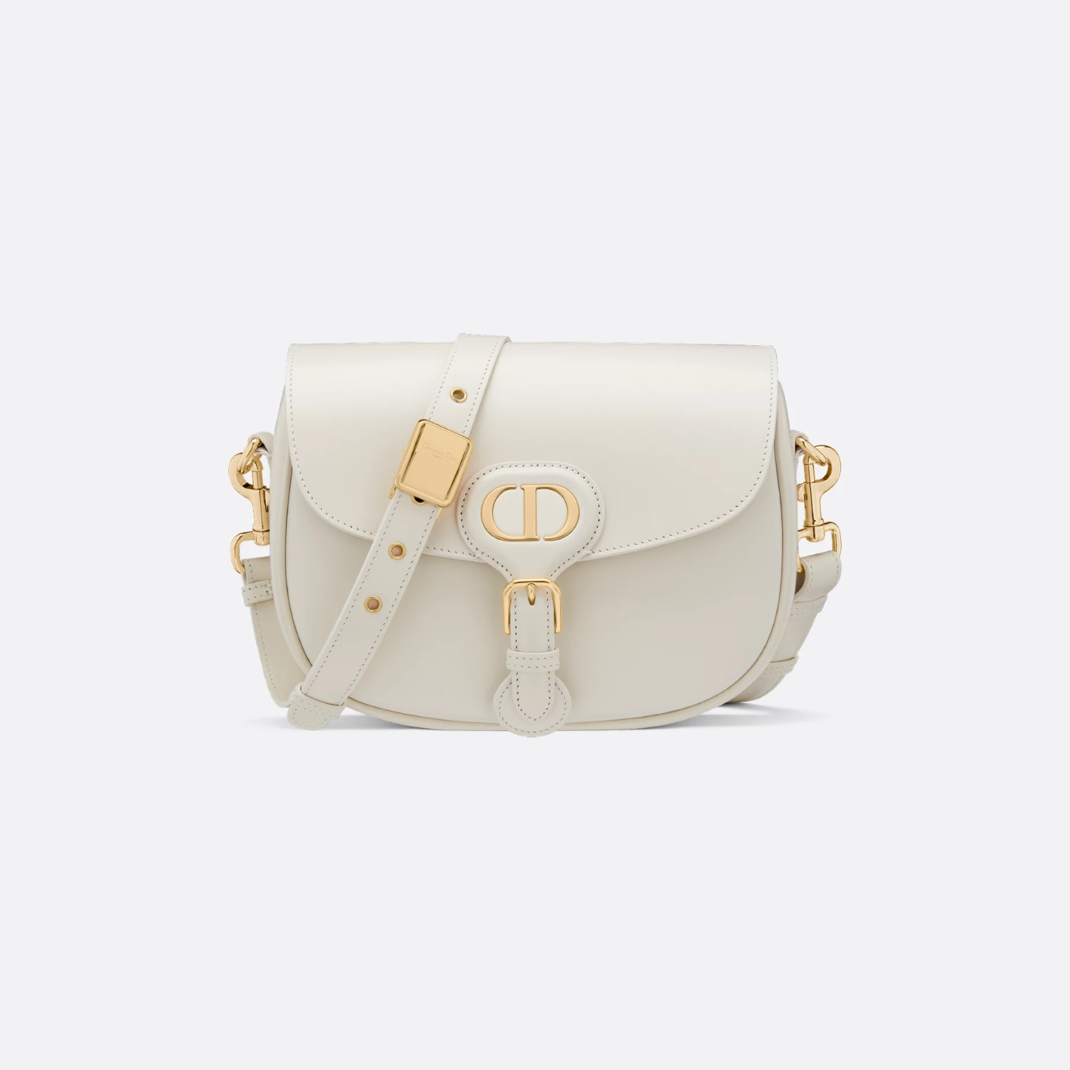 MEDIUM SHOULDER BAG, CALFSKIN – LATTE