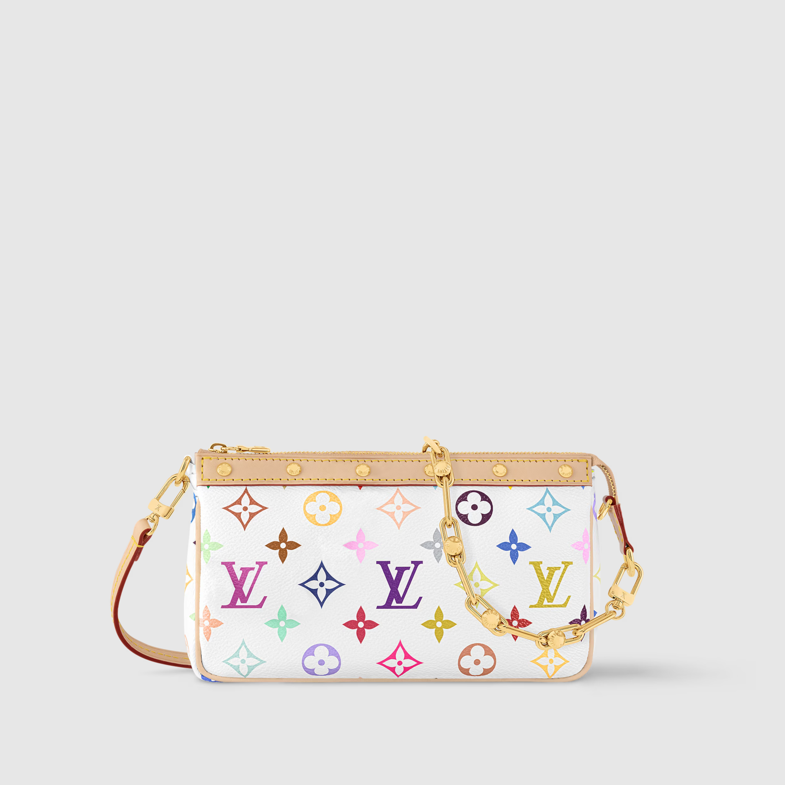 SMALL ACCESSOIRES BAG, COATED CANVAS – MULTICOLORED