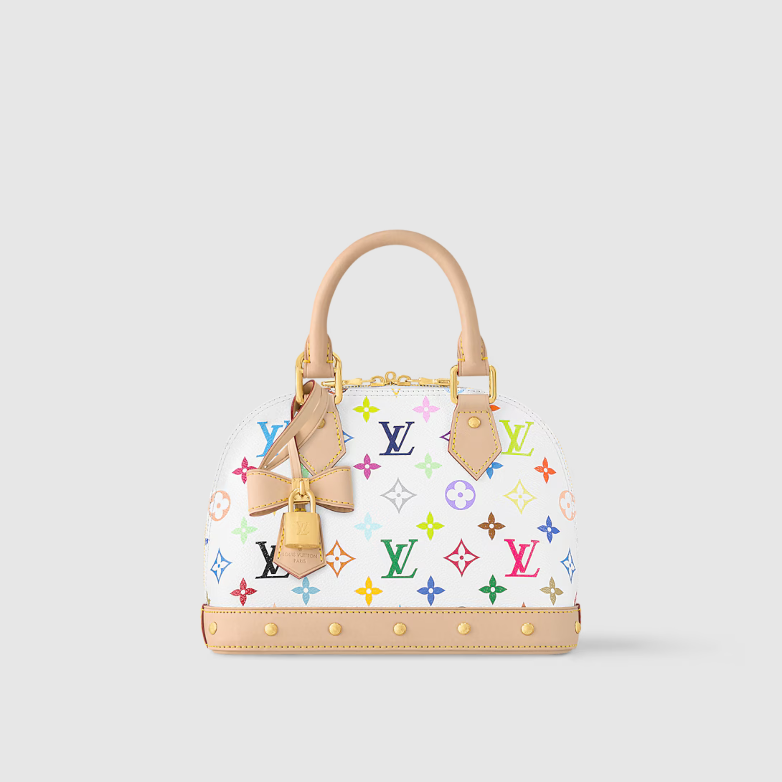 MINI TOP HANDLE BAG, COATED CANVAS – MULTICOLORED