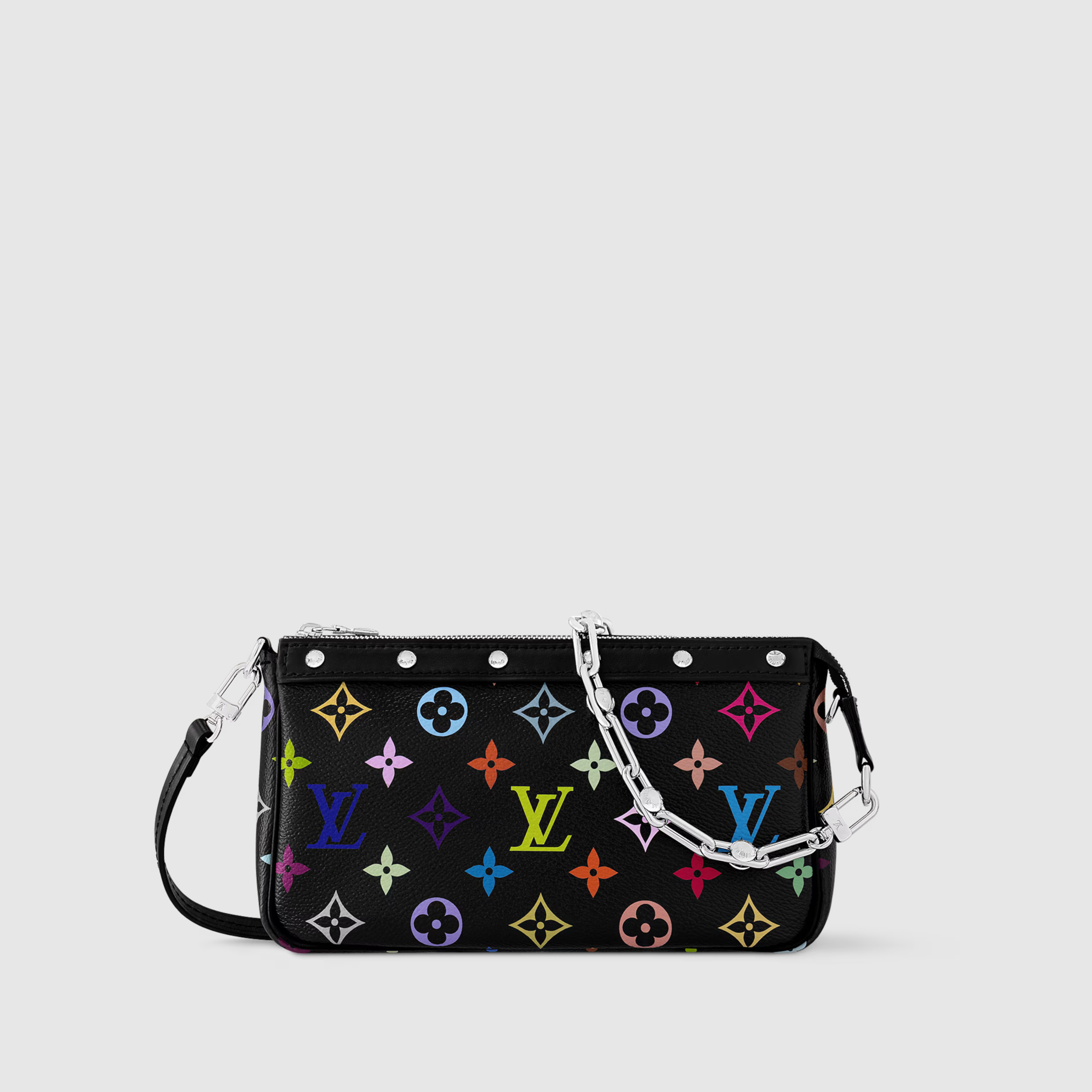 SMALL ACCESSOIRES BAG, COATED CANVAS – MULTICOLORED
