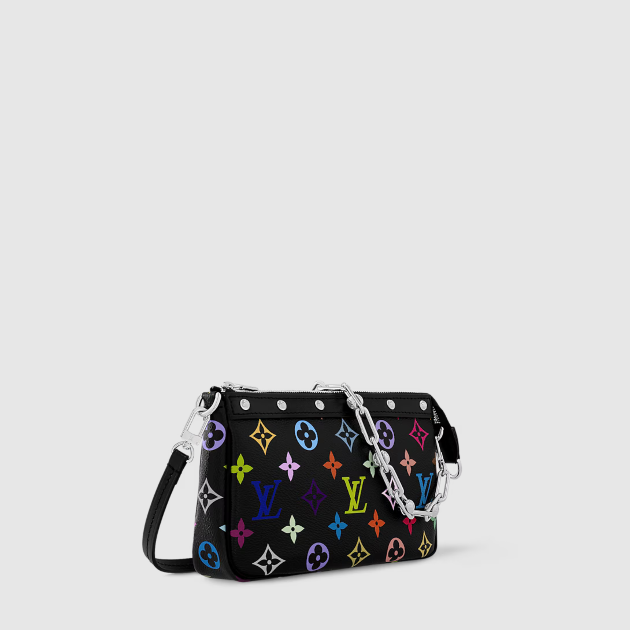 SMALL ACCESSOIRES BAG, COATED CANVAS – MULTICOLORED