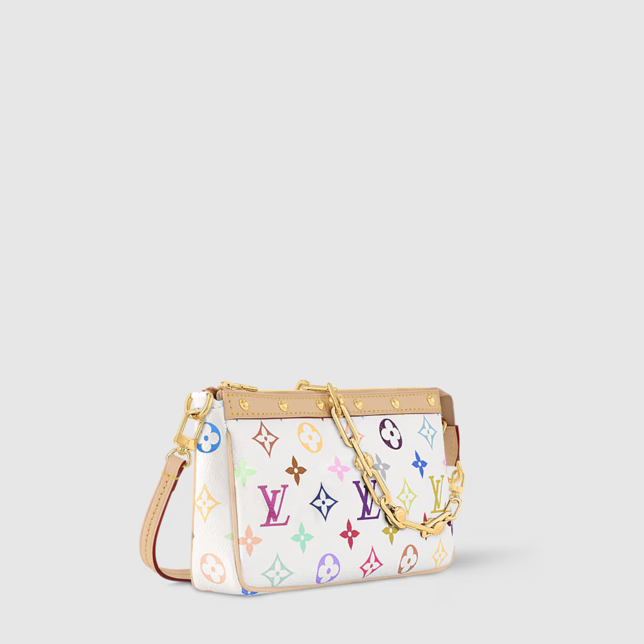 SMALL ACCESSOIRES BAG, COATED CANVAS – MULTICOLORED